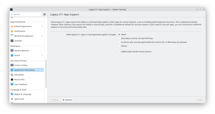 Legacy X11 App Support