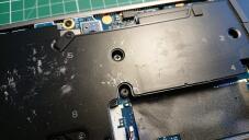 Traces of thermal paste