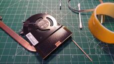 Fixation with d-sided tape